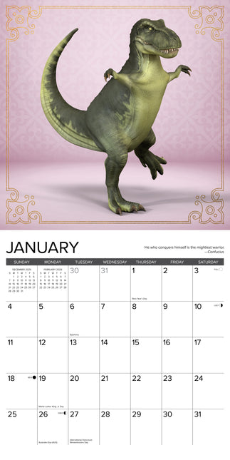 Willow Creek T-Rex Yoga Kalender 2026