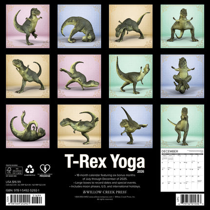 Willow Creek T-Rex Yoga Kalender 2026