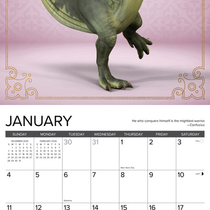 Willow Creek T-Rex Yoga Kalender 2027