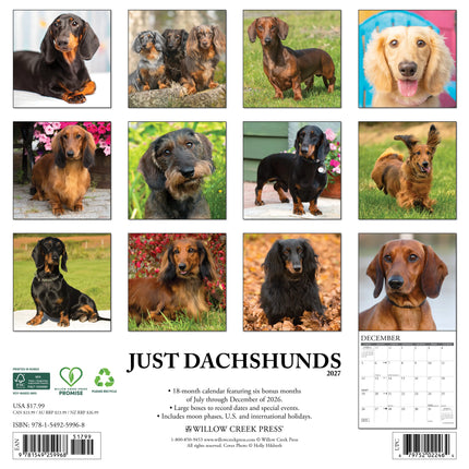 Willow Creek Teckel Kalender 2027