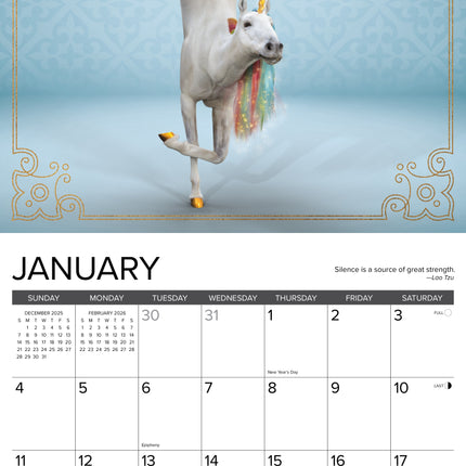Willow Creek Unicorn Yoga Kalender 2026