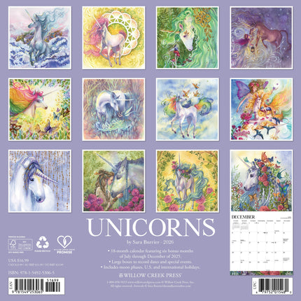 Willow Creek Unicorns Kalender 2026