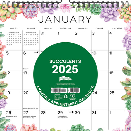 Willow Creek Vetplanten Spiraal Kalender 2025