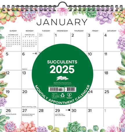 Willow Creek Vetplanten Spiraal Kalender 2025