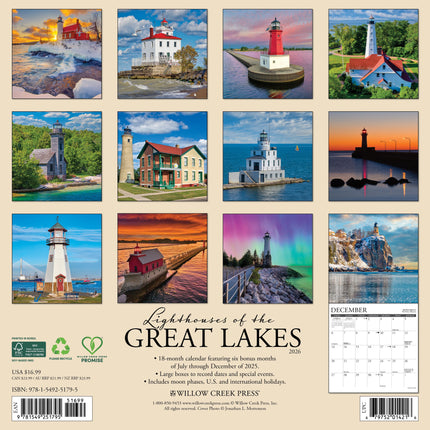 Willow Creek Vuurtorens bij Grote Meren Kalender 2026