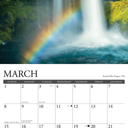 Willow Creek Waterval Kalender 2026