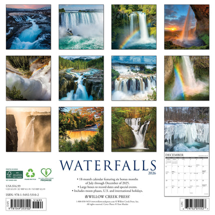 Willow Creek Waterval Kalender 2026