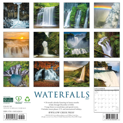 Willow Creek Waterval Kalender 2027