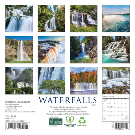 Willow Creek Watervallen Kalender 2027 Mini