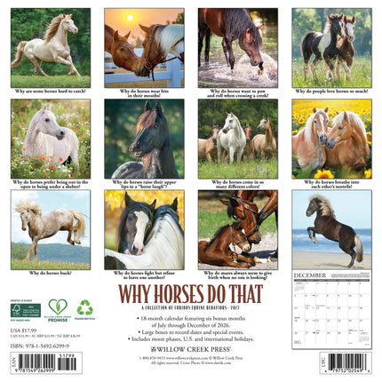 Willow Creek Why Horses Do That Kalender 2026