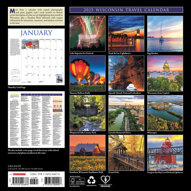 Willow Creek Wisconsin Kalender 2025