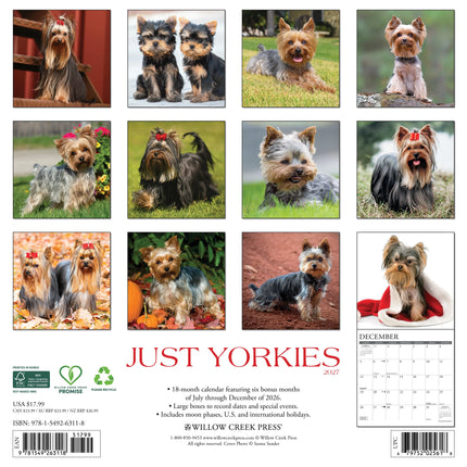 Willow Creek Yorkshire Terrier Kalender 2027