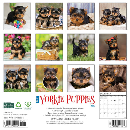 Willow Creek Yorkshire Terrier Puppies Kalender 2026