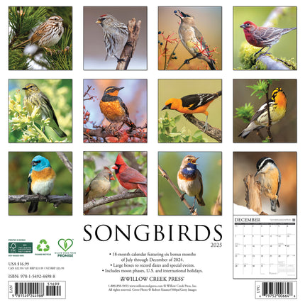 Willow Creek Zangvogel Kalender 2025