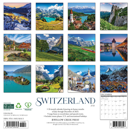 Willow Creek Zwitserland Kalender 2026